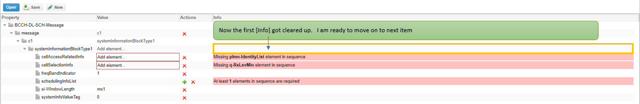 ASN.1 Editor workflow screenshot related to New ASN Creation Step 22 p