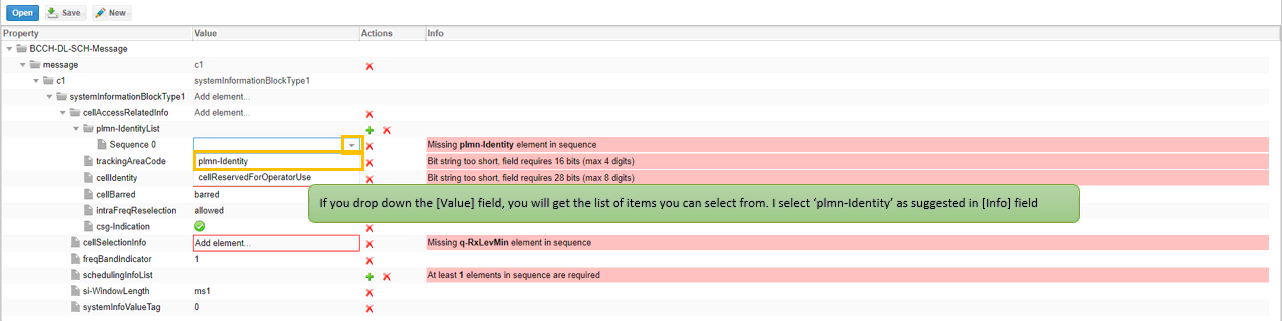 ASN.1 Editor workflow screenshot related to New ASN Creation Step 25 p