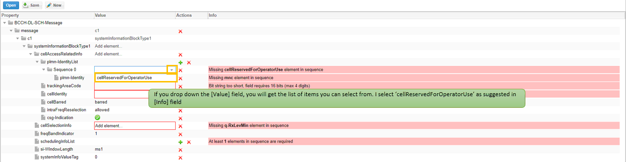 ASN.1 Editor workflow screenshot related to New ASN Creation Step 28 p