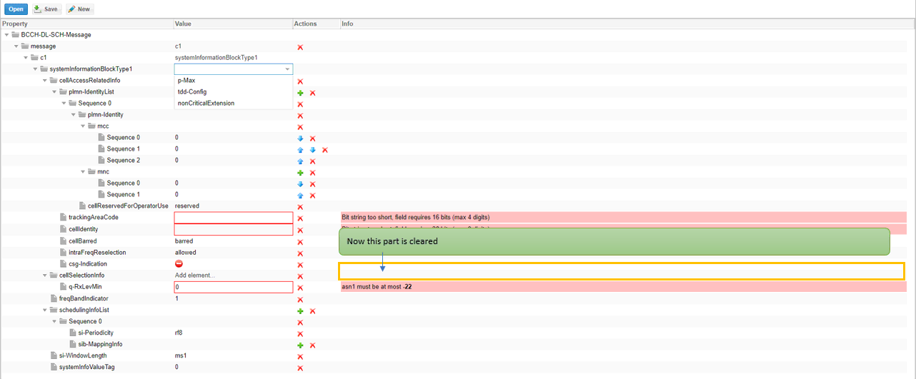 ASN.1 Editor workflow screenshot related to New ASN Creation Step 35 p