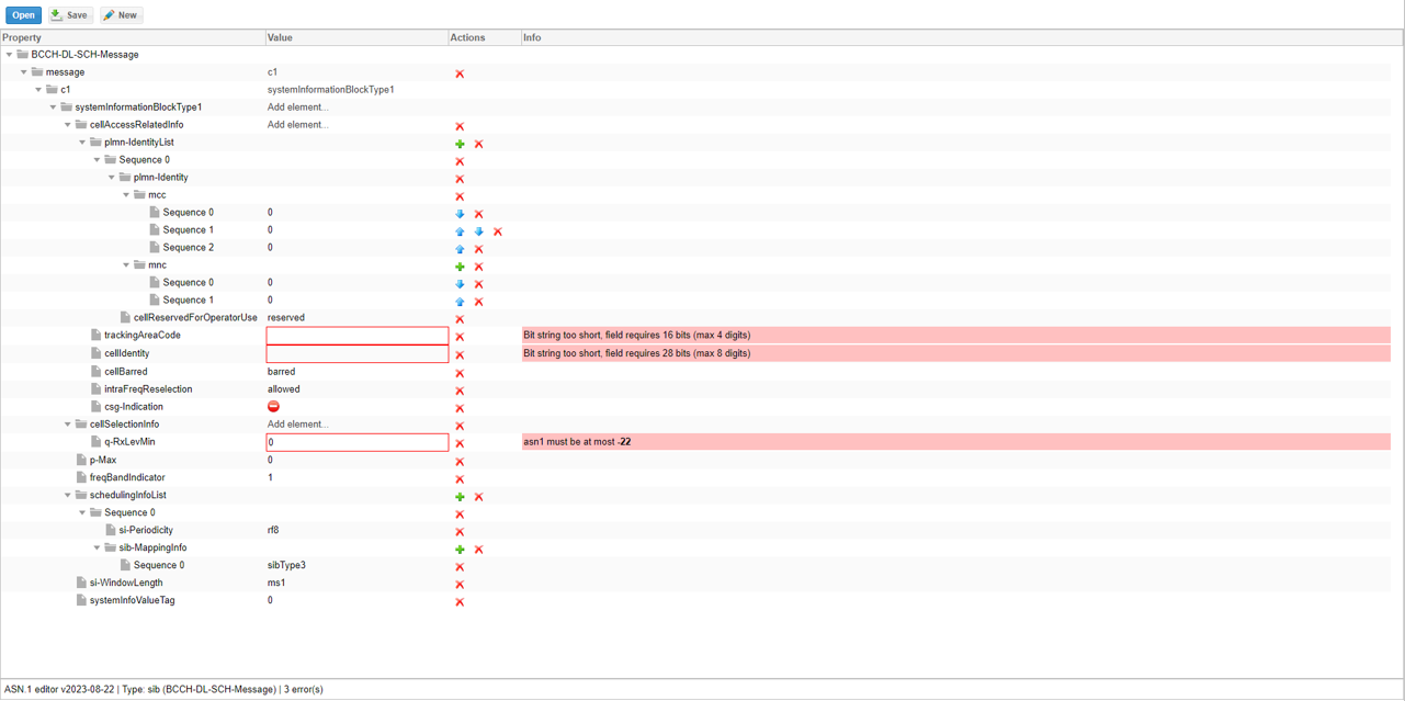 ASN.1 Editor workflow screenshot related to New ASN Creation Step 37