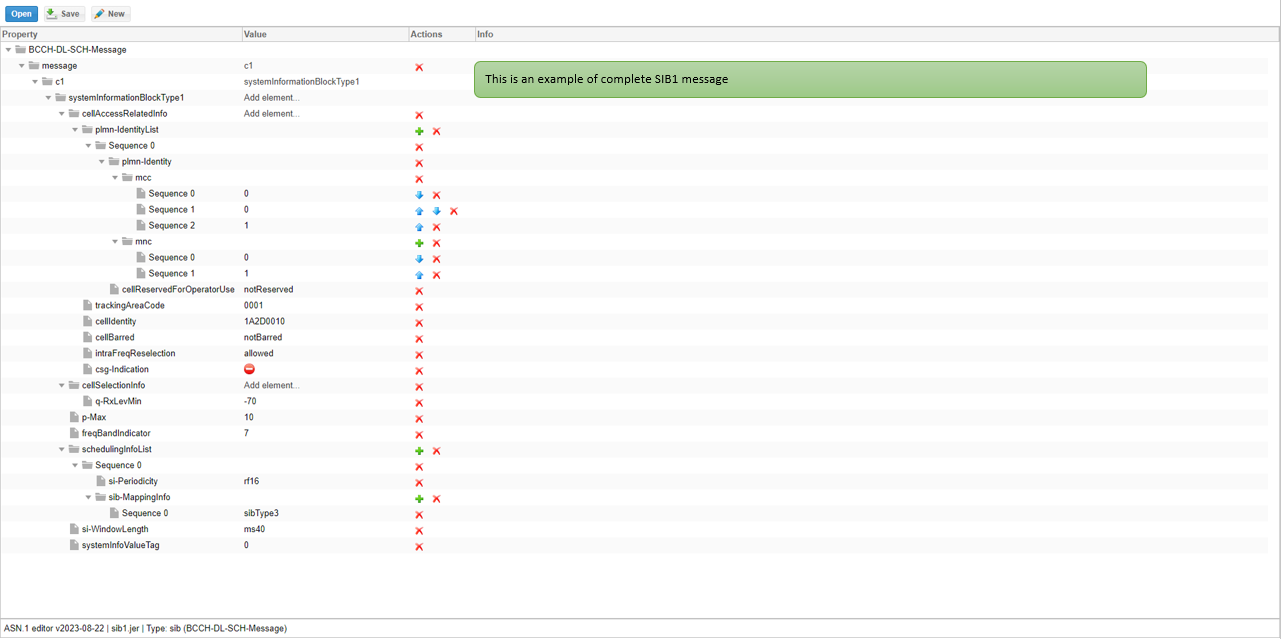 ASN.1 Editor workflow screenshot related to New ASN Creation Step 40