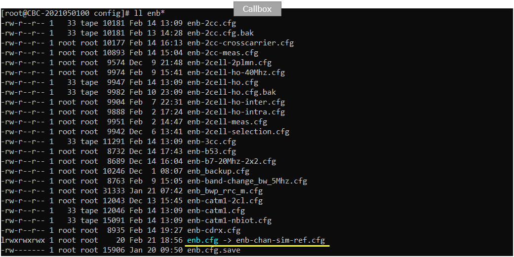 Channel Simulator configuration or test result related to Config 01