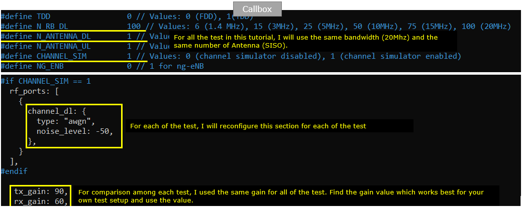 Channel Simulator configuration or test result related to Config 04