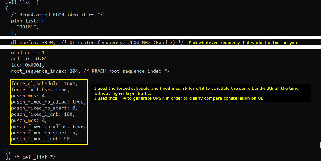 Channel Simulator configuration or test result related to Config 05