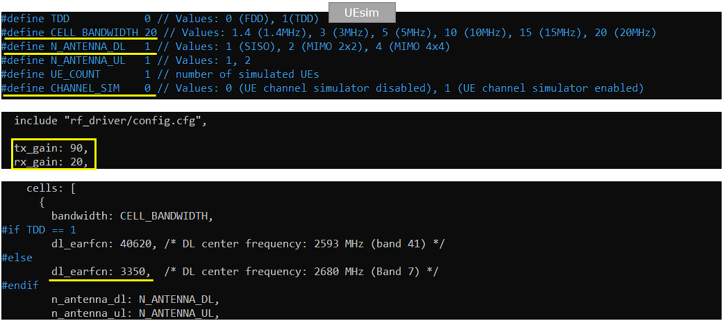 Channel Simulator configuration or test result related to Config 07