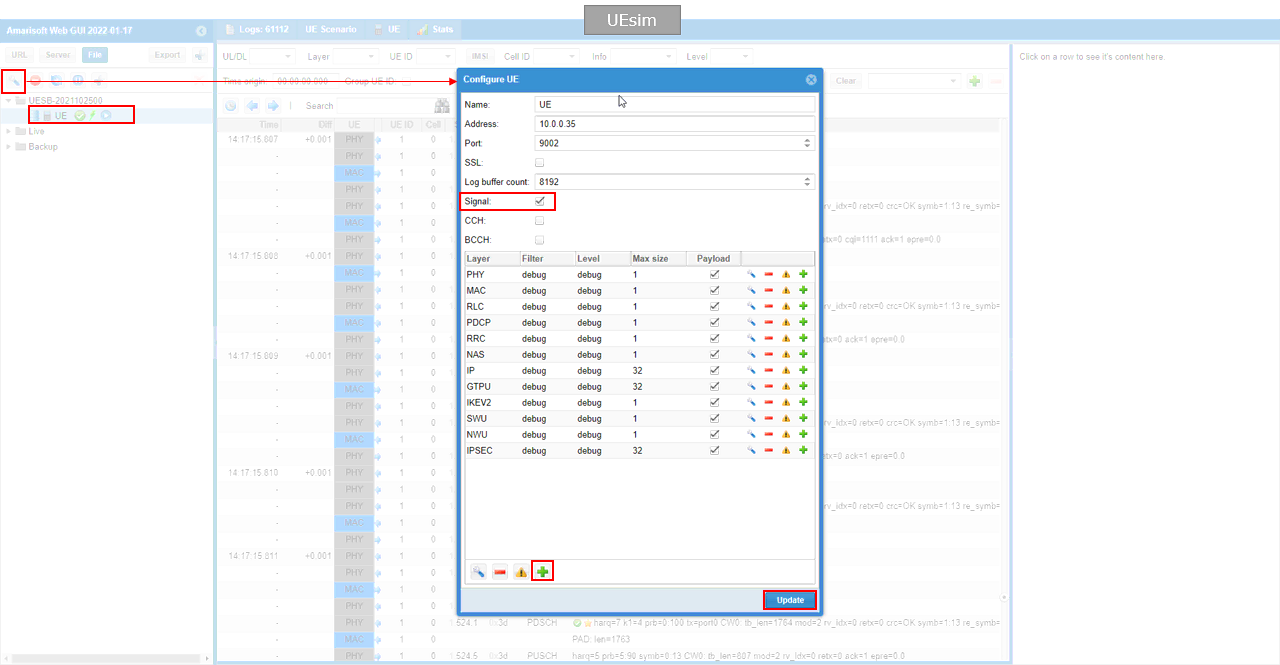 Channel Simulator configuration or test result related to Run 03