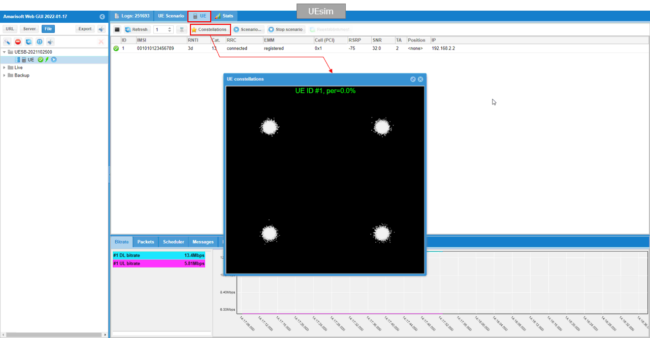 Channel Simulator configuration or test result related to Run 04