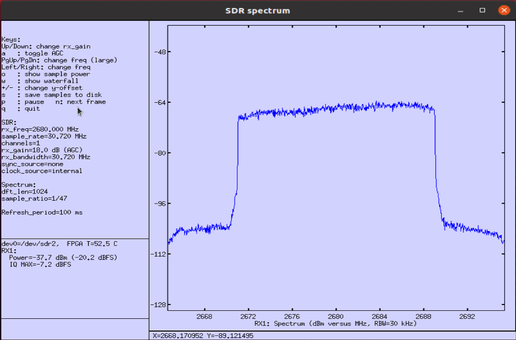 Channel Simulator configuration or test result related to Test3 freq doppler 1000 02