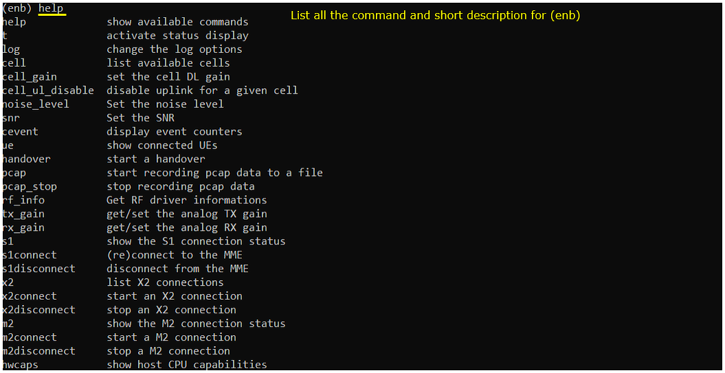 Commandline enb help 01