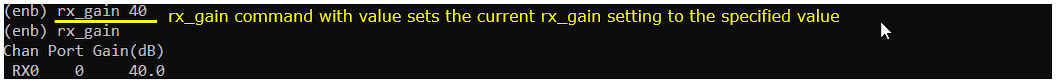 Commandline enb rx gain 02