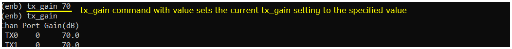Commandline enb tx gain 02