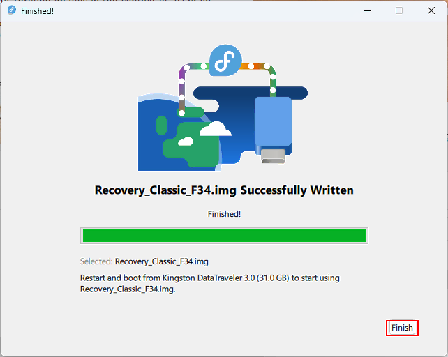 Install RecoveryUSB Make RecoveryUSB 09