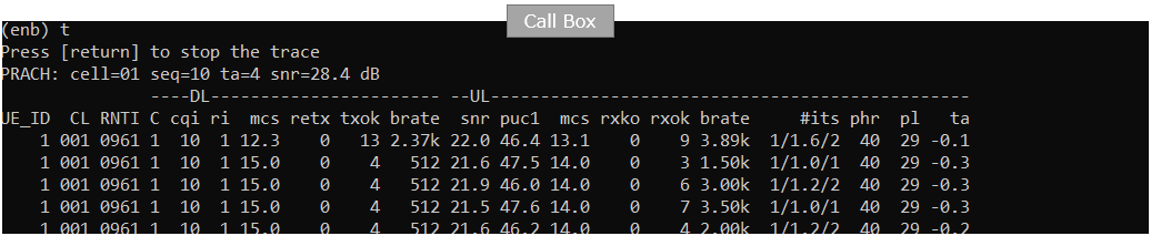 LTE CatM1 UEsim Run 08