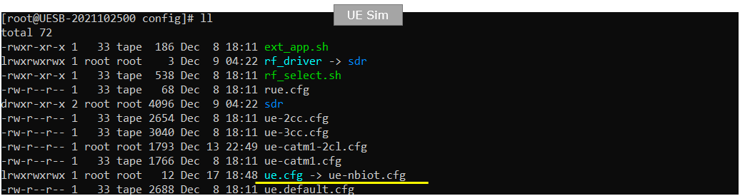 LTE NB Inband UEsim Config 01