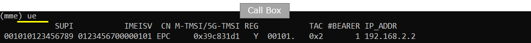 LTE NB standalone UEsim Run 07