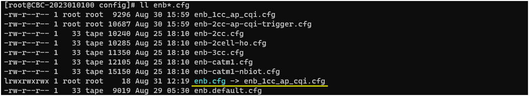 LTE ApCqi Test 1 Config 01