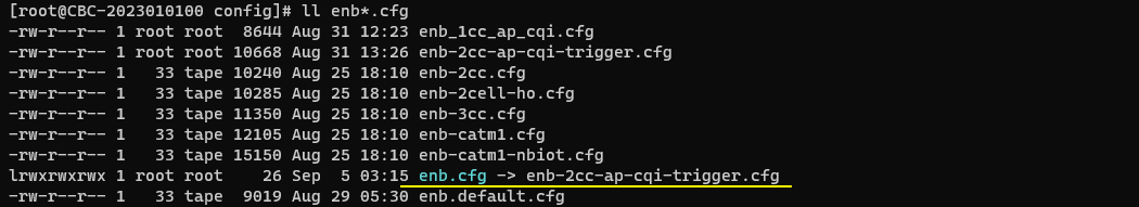 LTE ApCqi Test 2 Config 01