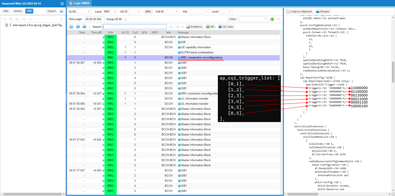 LTE ApCqi Test 3 SubTest 1 Log 01