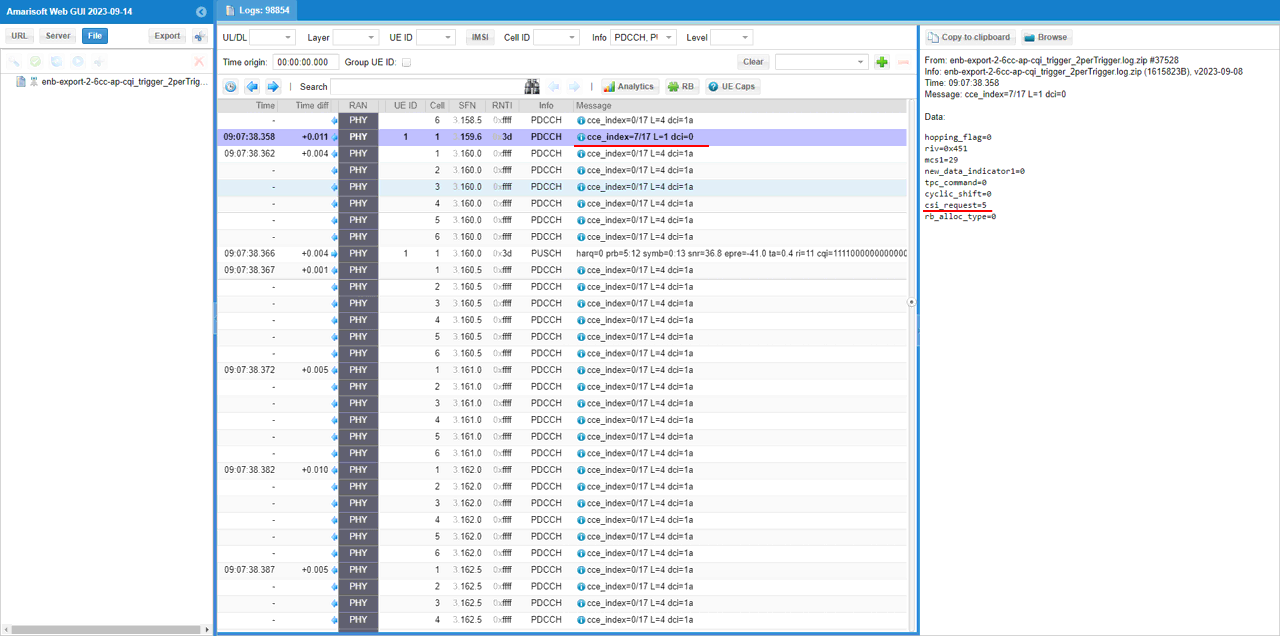 LTE ApCqi Test 3 SubTest 1 Log 08