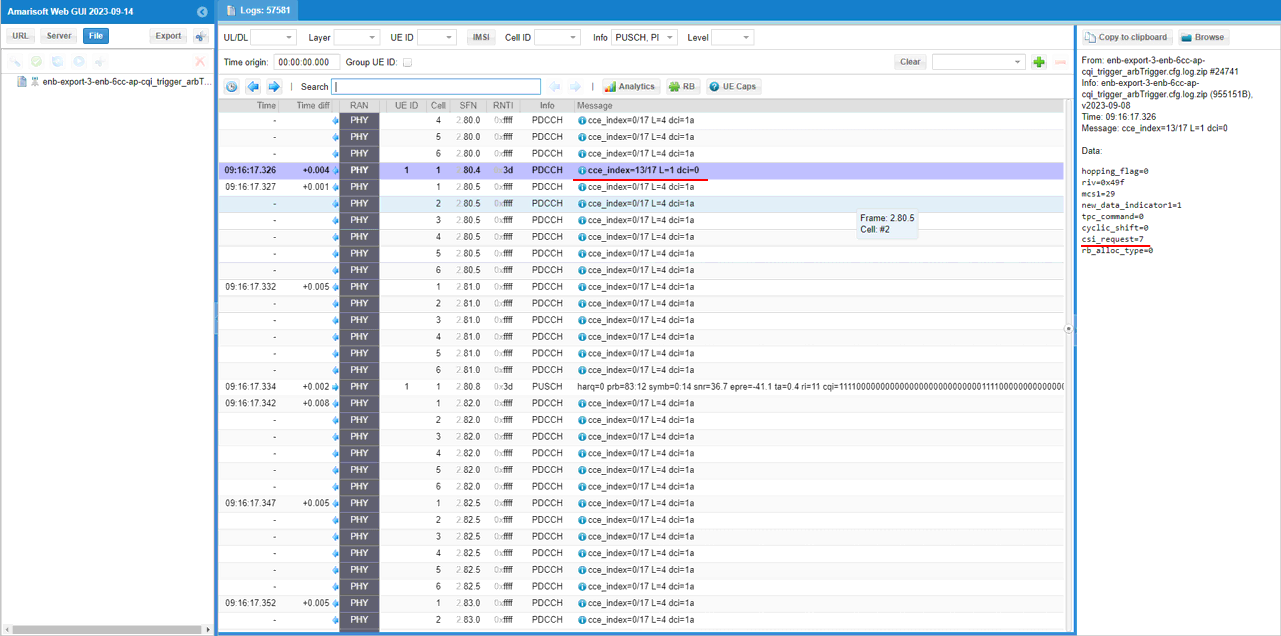 LTE ApCqi Test 3 SubTest 2 Log 12