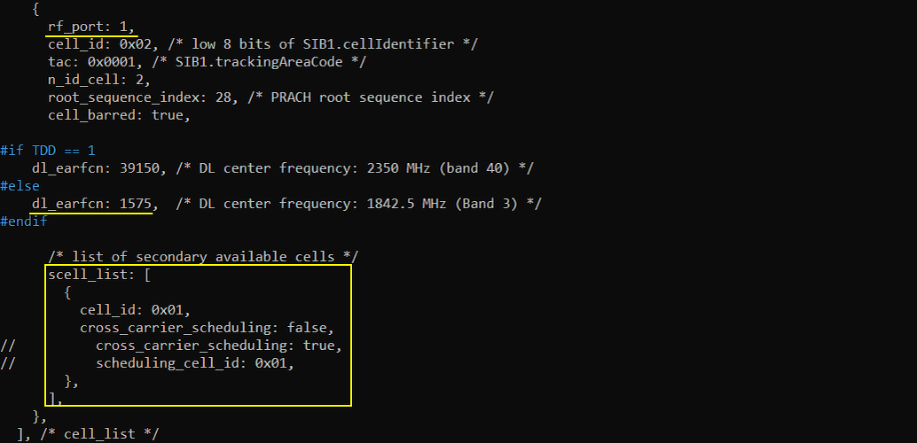 LTE CA Test 1 Config 05