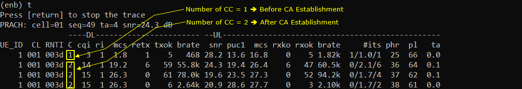 LTE CA Test 1 Run 02