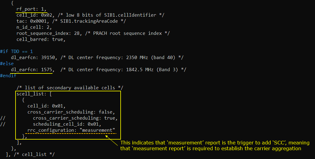 LTE CA Test 2 Config 05