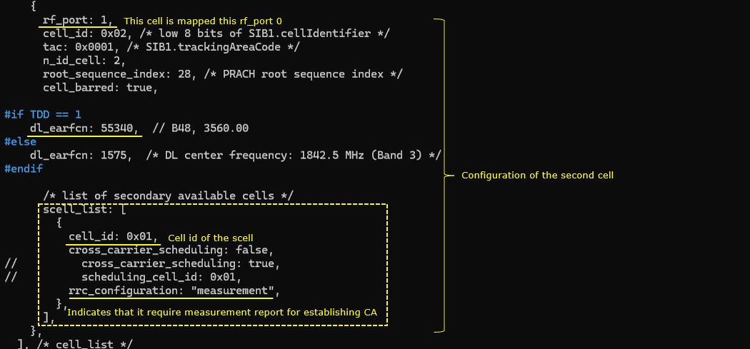 LTE CA Test 5 Config 05