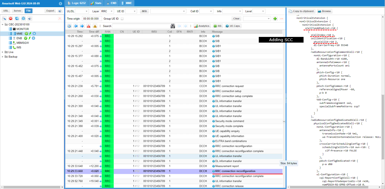 LTE CA Test 5 Log 06