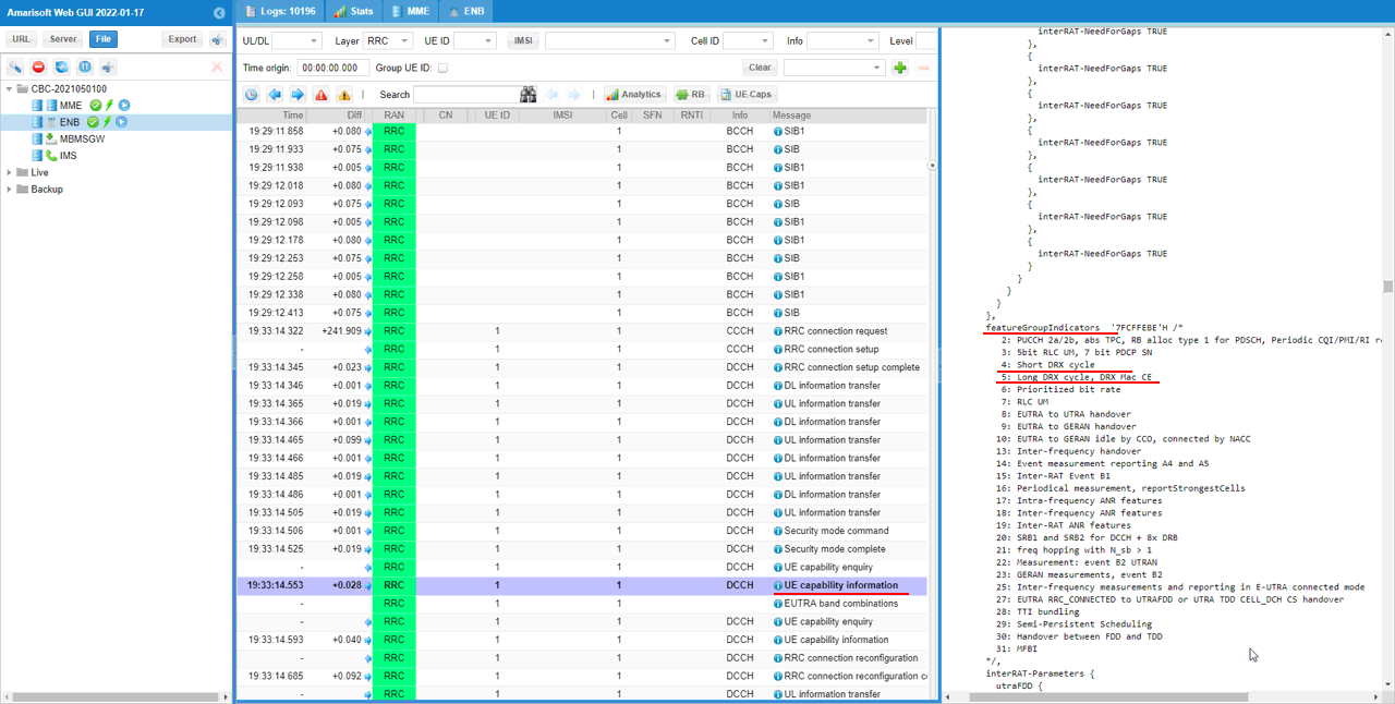 LTE CDRX Log 01