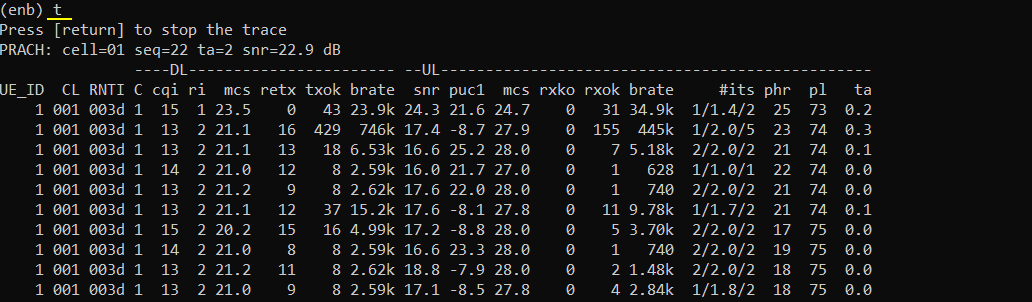 LTE CDRX Run 02