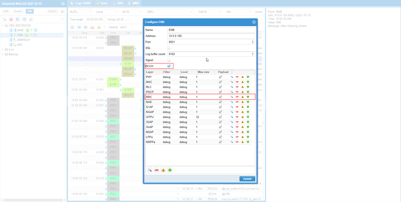 LTE CMAS Log 01