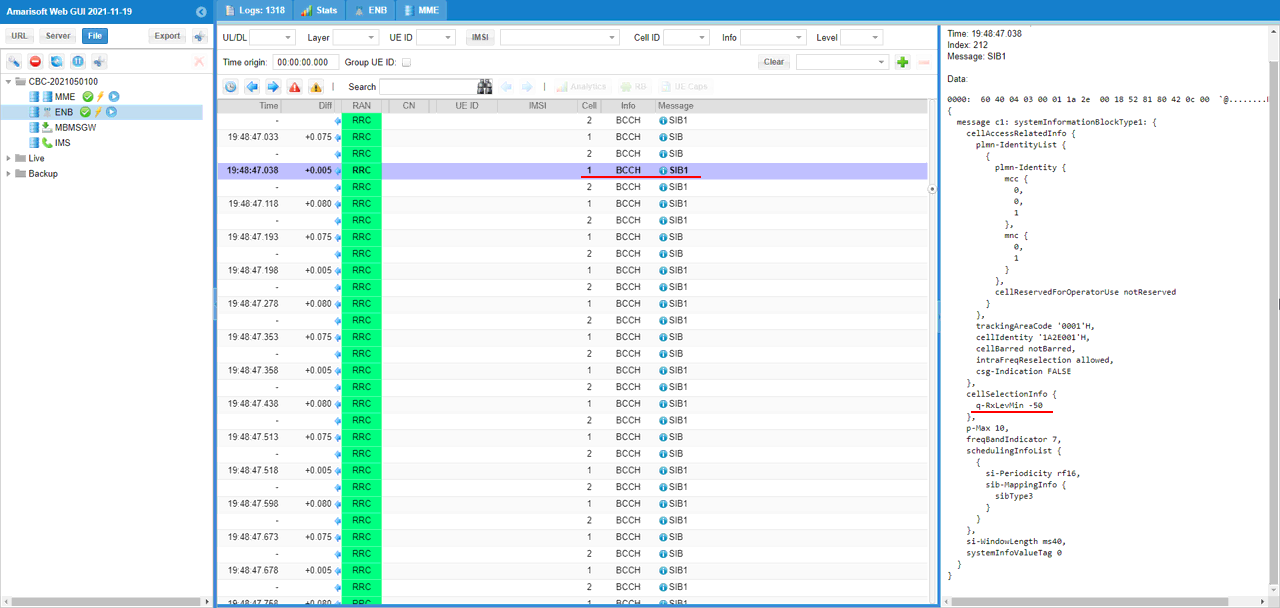 LTE CellReselection Log 01