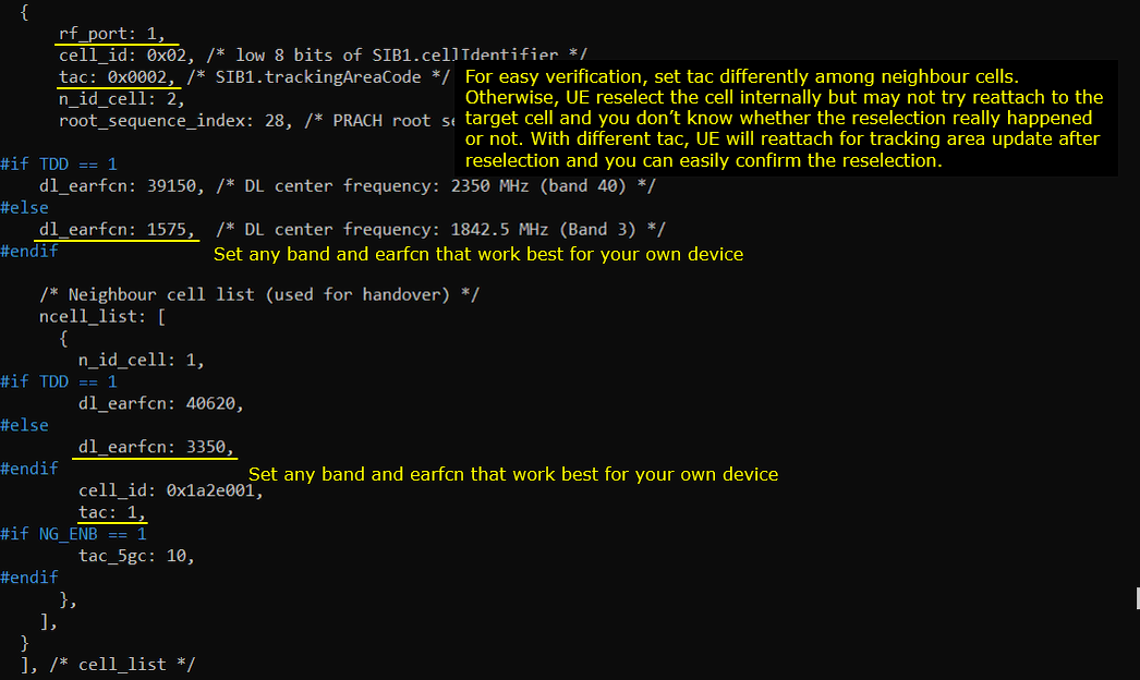 LTE CellReselection Test 2 Config 06