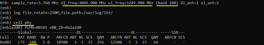 LTE CustomBand Test 1 Run 01