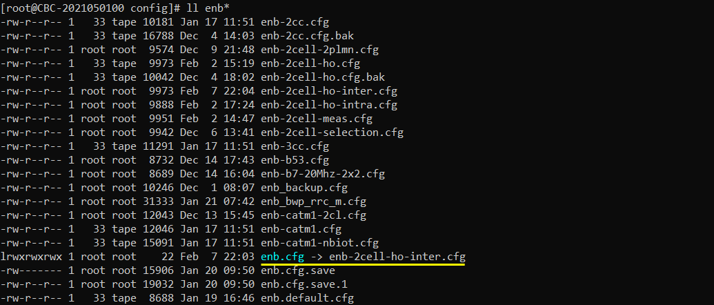 LTE HO Inter Config 01