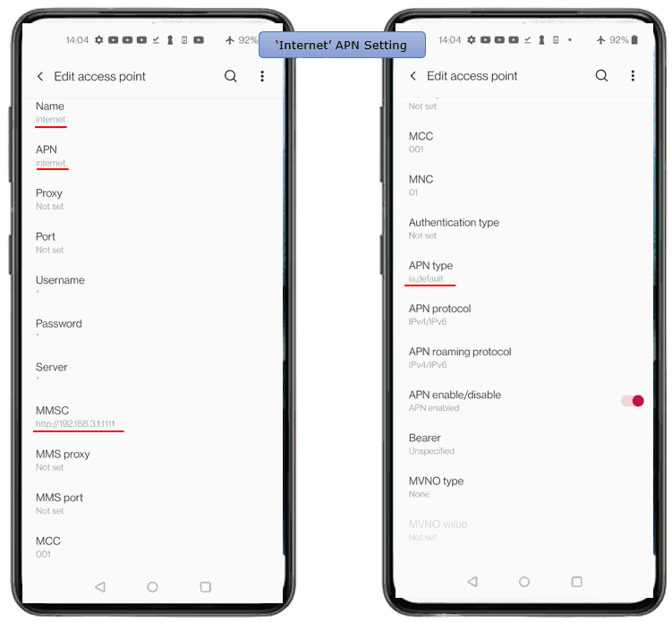 LTE IMS MMS Config 03