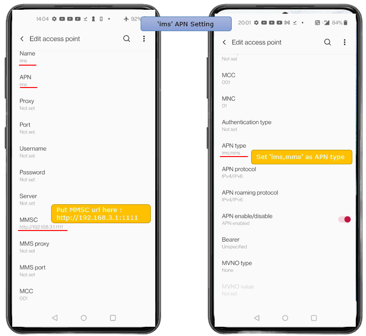 LTE IMS MMS Config 04