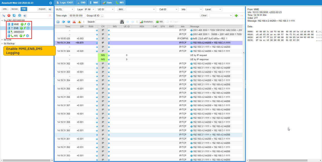 LTE IMS MMS Log Setting 01