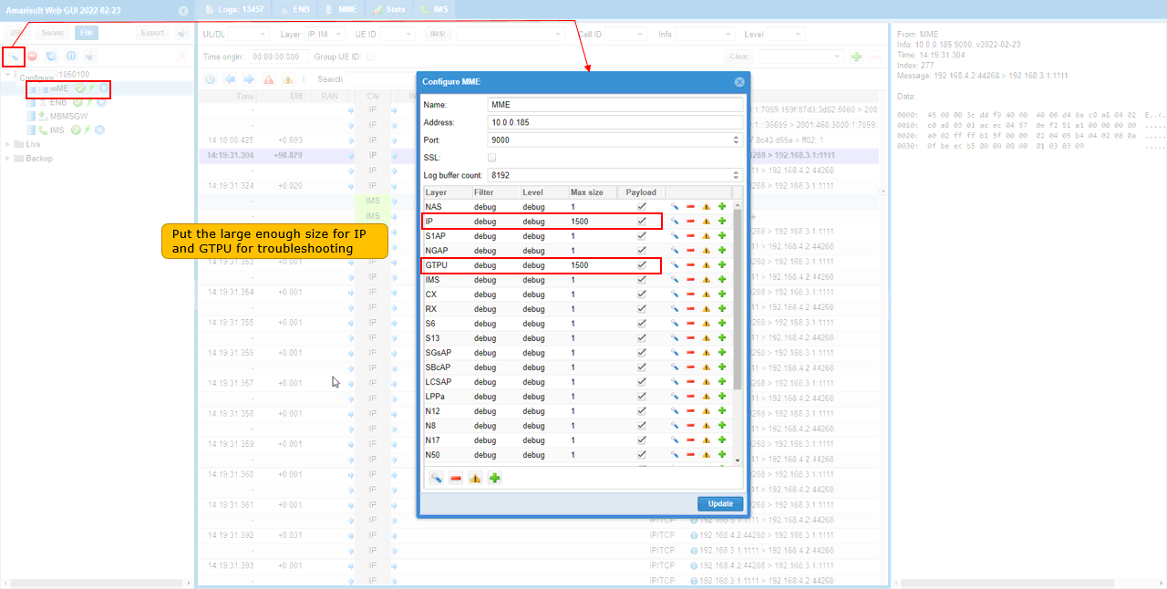 LTE IMS MMS Log Setting 02