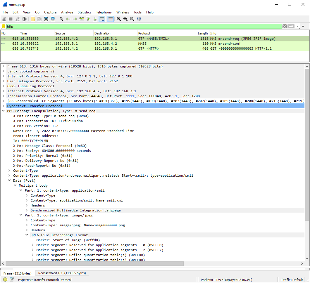 LTE IMS MMS Tips pcap 01