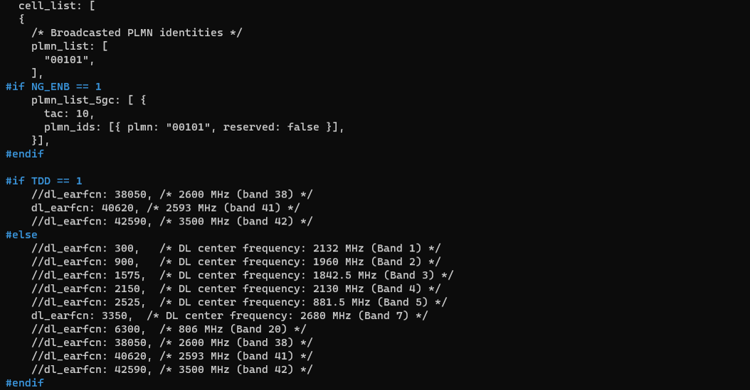 LTE LPP Test1 Configuration 05