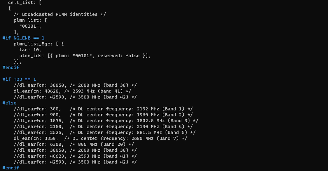 LTE LPP Test1 Configuration 05