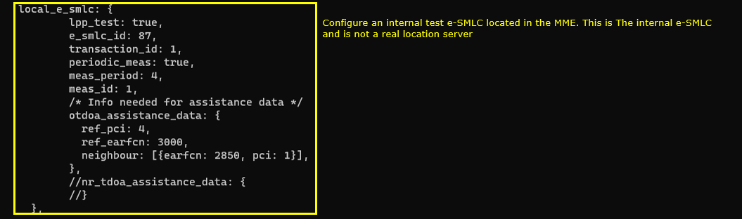 LTE LPP Test1 Configuration 06