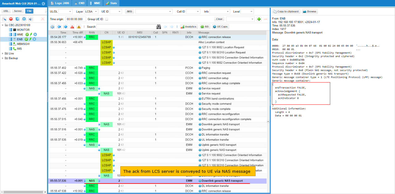 LTE LPP Test1 Log 09