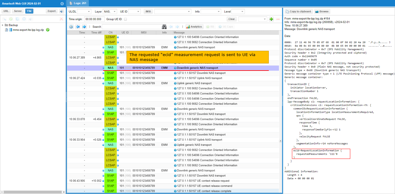 LTE LPP Test1 Log 11