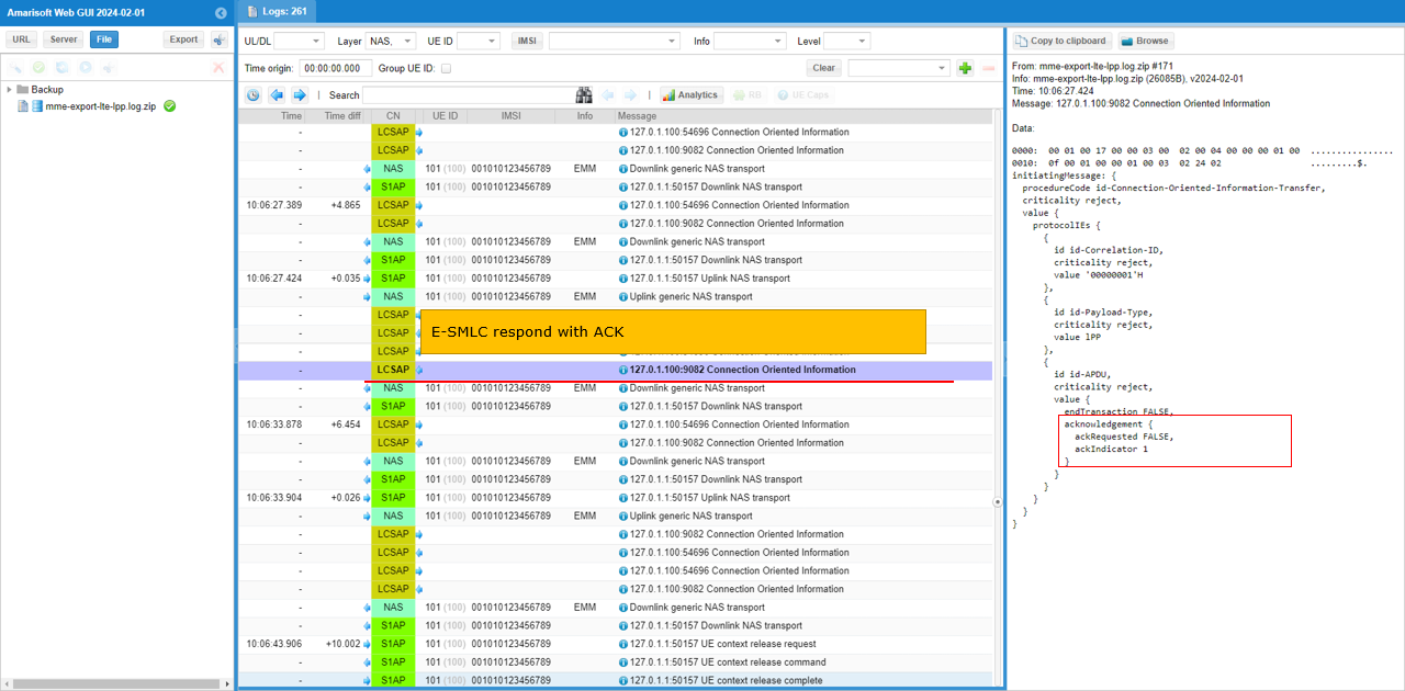 LTE LPP Test1 Log 14