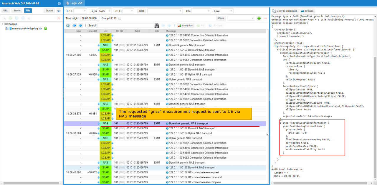 LTE LPP Test1 Log 17