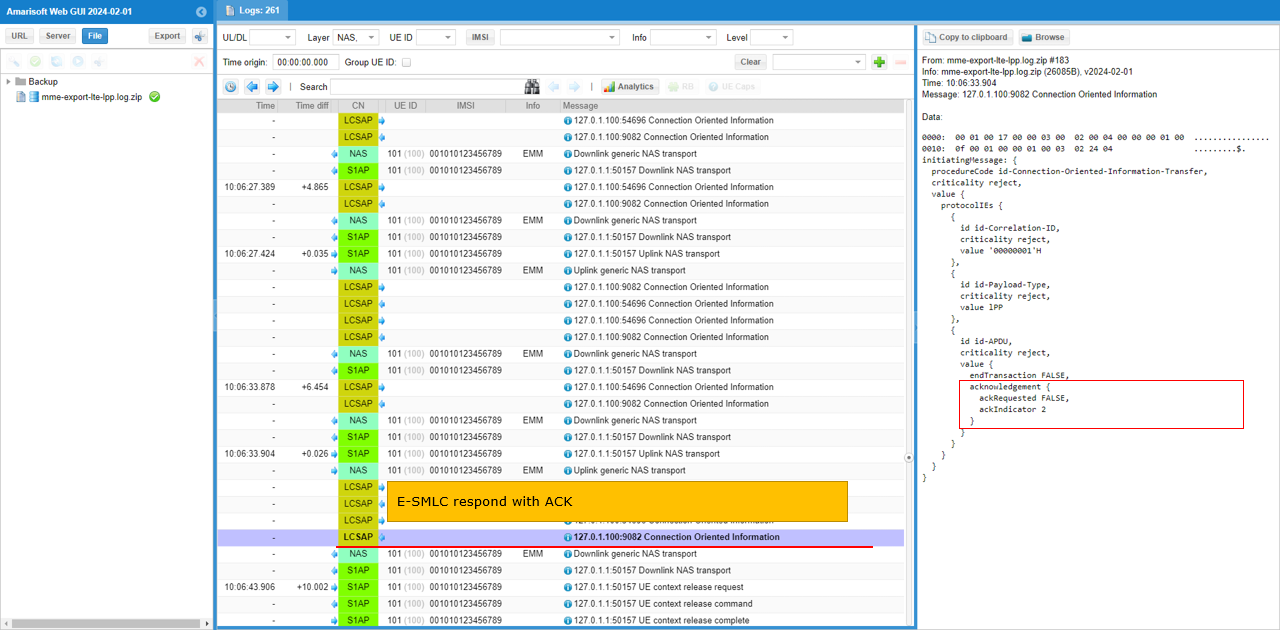 LTE LPP Test1 Log 20